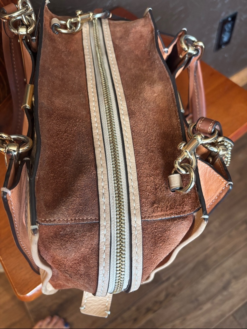 Coach Colorblock Mixed Leather Dreamer 28 Satchel - Style 31633 - Picture 12 of 14